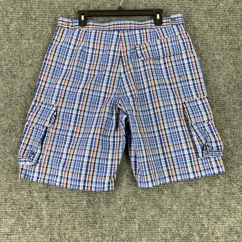Polo‎ Ralph Lauren Plaid Cargo Shorts Swim Trunks 34 Mens